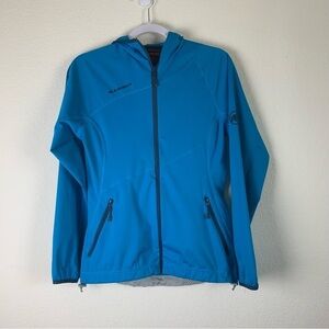 Mammut Womens blue Lemah full zip hooded jacket XS